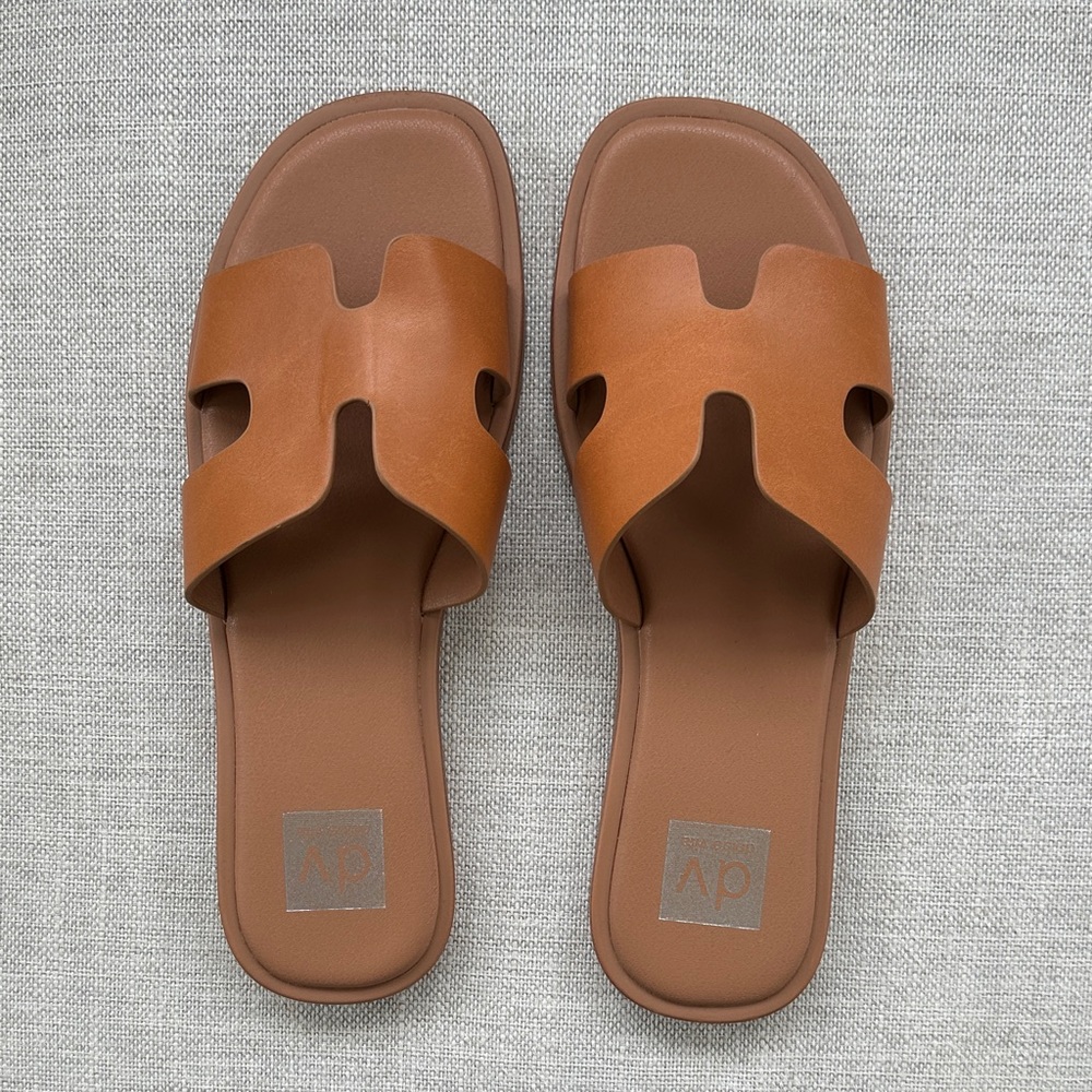 Dolce Vita Tan Slide Sandals